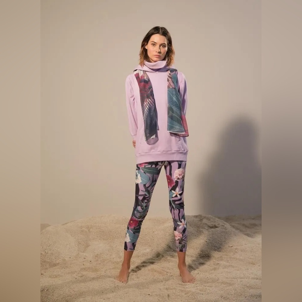 OndadeMar Floral High Waisted Leggings Medium
